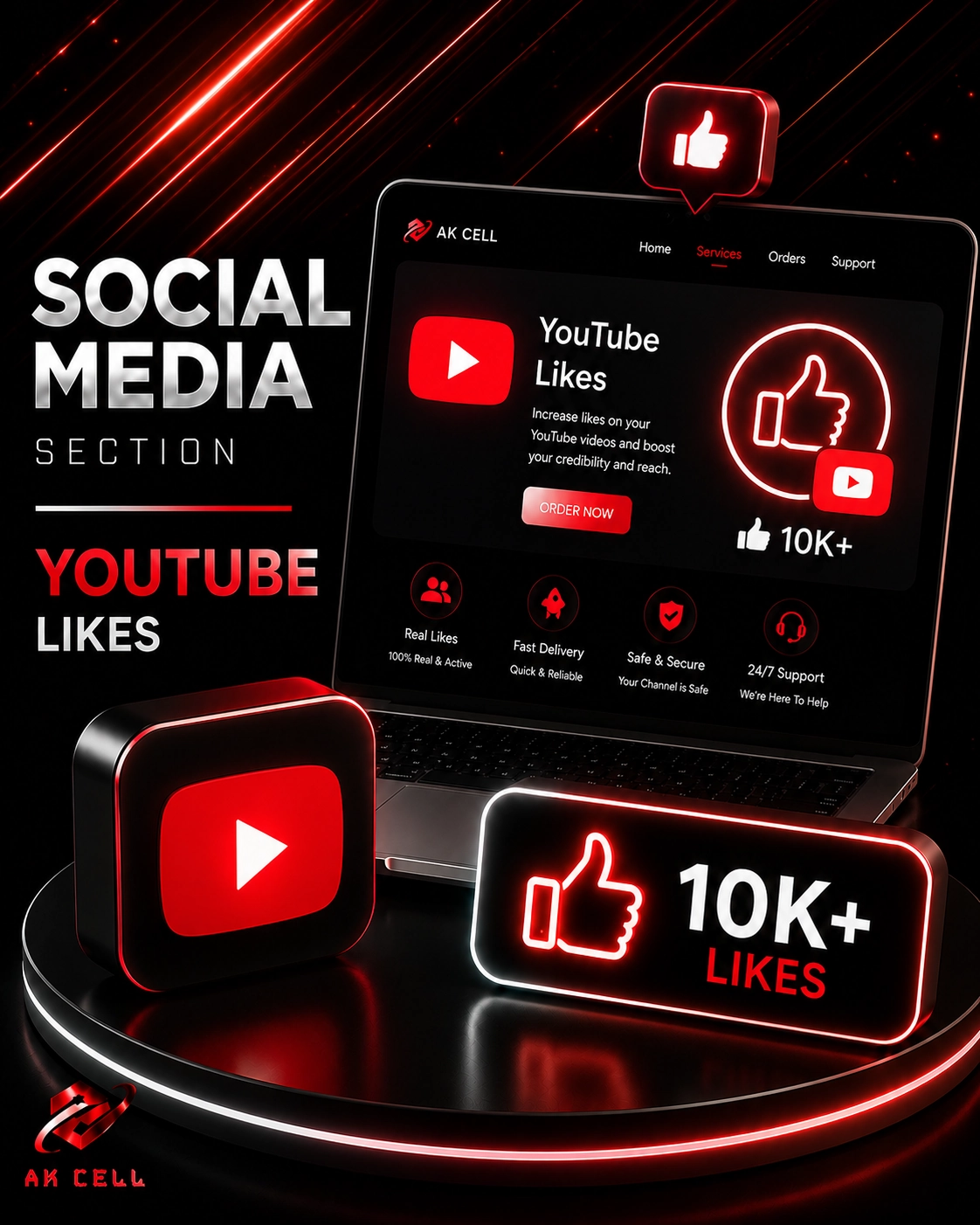 YouTube Likes [LOW+HIGH] Quality