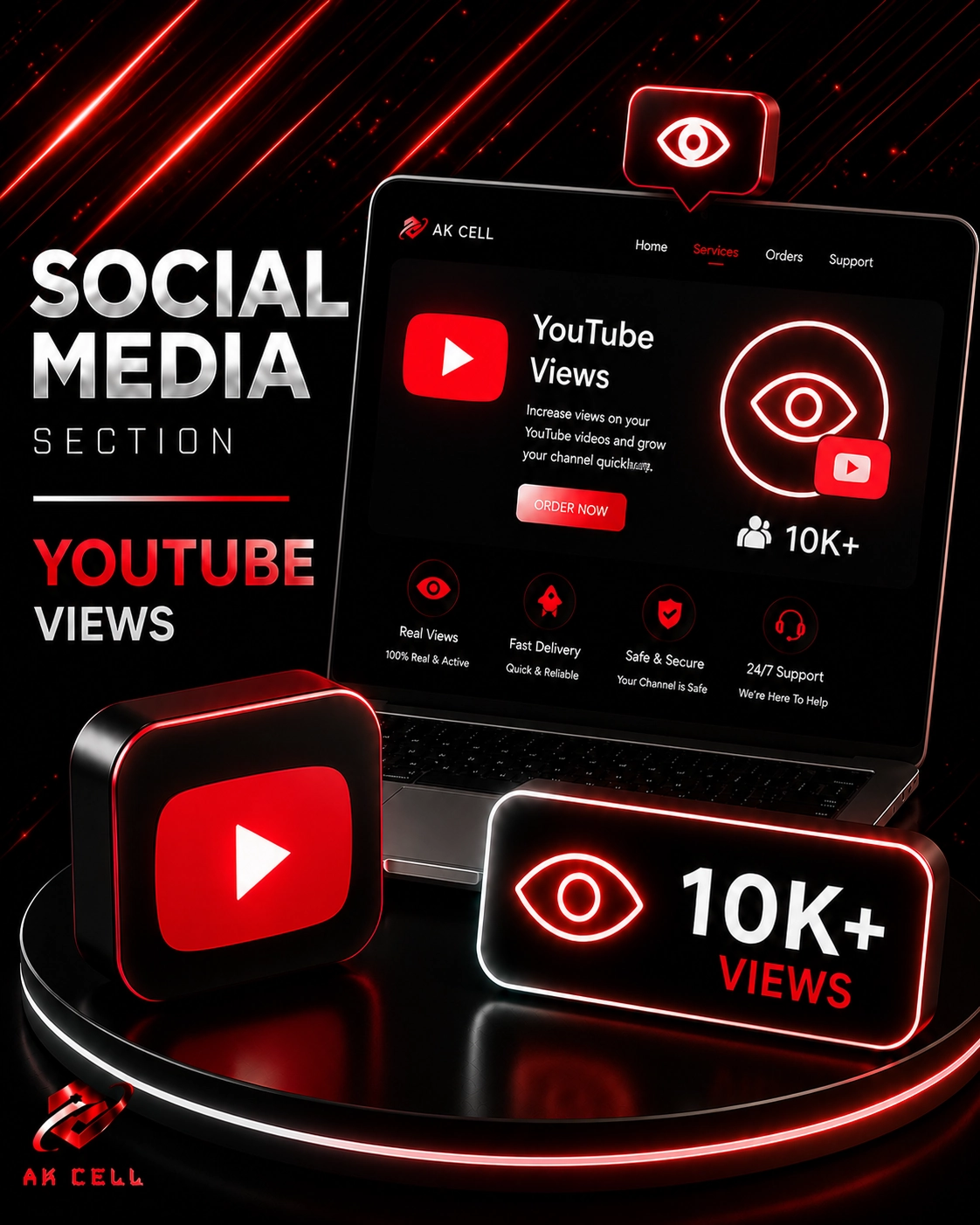 YouTube Views [LOW+HIGH] Quality