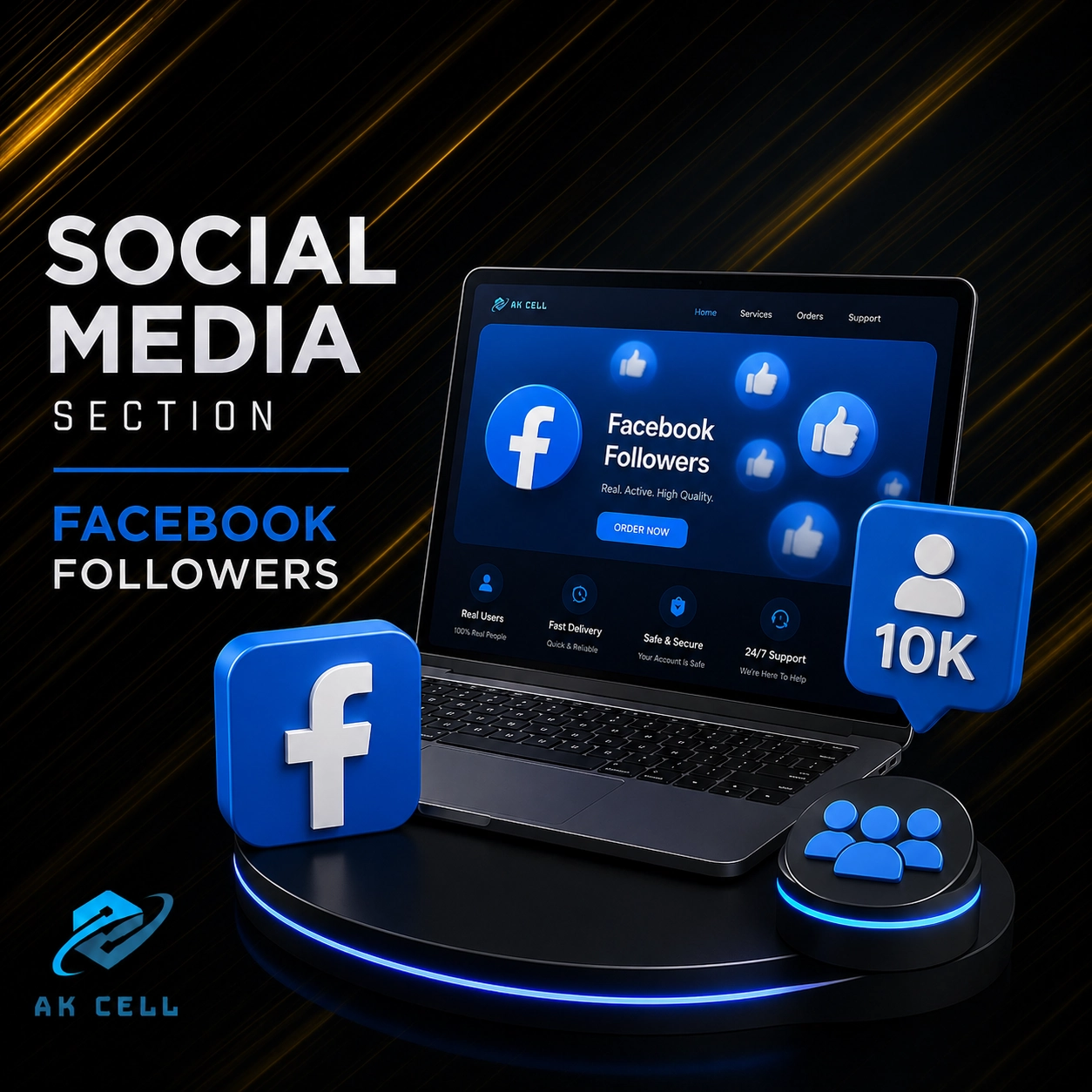 Facebook  Followers [LOW + HIGH] QUALITY